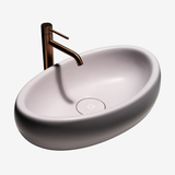  Chậu lavabo để bàn mineral glass composite Marina Cotton 