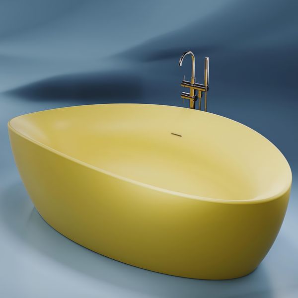  Bồn tắm bằng mineral glass composite Marcela Aurora 