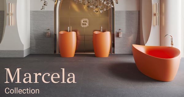  Bồn tắm bằng mineral glass composite Marcela Solar Irradiance 