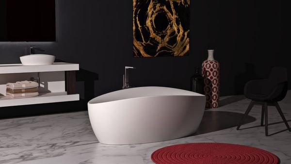  Bồn tắm bằng mineral glass composite Marcela Cotton 