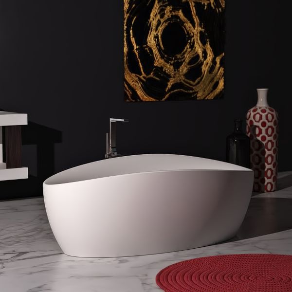  Bồn tắm bằng mineral glass composite Marcela Cotton 