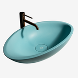  Chậu lavabo để bàn mineral glass composite Mia Celeste 