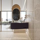  Chậu lavabo treo tường mineral glass composite Mia Nebula 