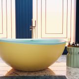  Bồn tắm bằng mineral glass composite Mikayla Aurora - Celeste 