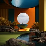  Bồn tắm bằng mineral glass composite Mikayla Storm 