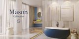 Bồn tắm bằng mineral glass composite Mason Galaxy - Cotton 