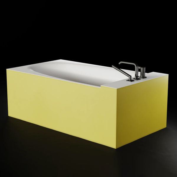  Bồn tắm bằng mineral glass composite Marea Aurora - Cotton 