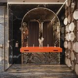  Chậu lavabo đôi treo tường mineral glass composite Marea Double Solar Irradiance 