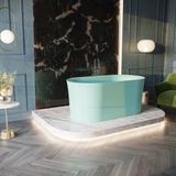  Bồn tắm bằng mineral glass composite Phoenyx Aquamarine 