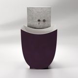  Chậu lavabo chân dài bằng mineral glass composite Serene Nebula - Cotton 