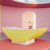  Bồn tắm bằng mineral glass composite Serene Aurora - Cotton 