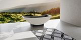  Bồn tắm bằng mineral glass composite Serene Cotton - Shadow 