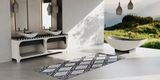  Bồn tắm bằng mineral glass composite Serene Cotton - Shadow 