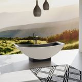  Bồn tắm bằng mineral glass composite Serene Cotton - Shadow 