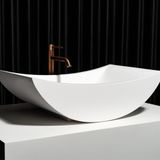  Chậu lavabo để bàn mineral glass composite Serene Cotton 
