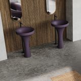  Chậu lavabo chân dài bằng mineral glass composite Silva Nebula 