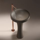  Chậu lavabo chân dài bằng mineral glass composite Silva Shoreline 