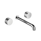  Vòi chậu lavabo gắn tường bằng đồng Sirius - 3229 