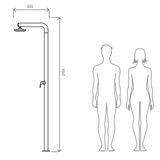  Sen cây ngoài trời với tùy chọn nóng lạnh hoặc tự động tắt nước bằng stainless steel 316BA - Stilo 