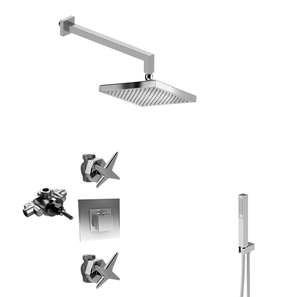  Vòi sen gắn tường có sen cầm tay bằng đồng Stella - STL-WSHOWER1 