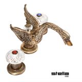  Vòi chậu lavabo 3 lỗ bằng đồng Swan - 3224 