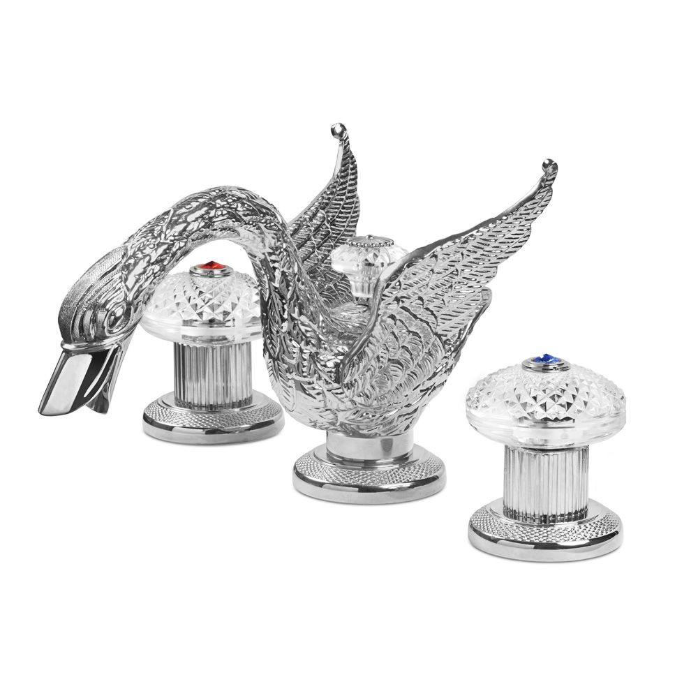  Vòi chậu lavabo 3 lỗ bằng đồng Swan - 3224 