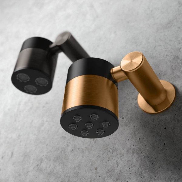  Bát sen gắn tường Ø70mm phong cách spa Radomonte Wellness stainless steel - SWN4 