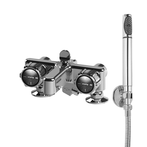  Vòi bồn tắm gắn thành có vòi sen cầm tay bằng đồng Timeaster - 3267RG-65R 