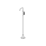  Vòi chậu lavabo chân dài gắn sàn cao 1030mm bằng đồng Tibò - TIB19 