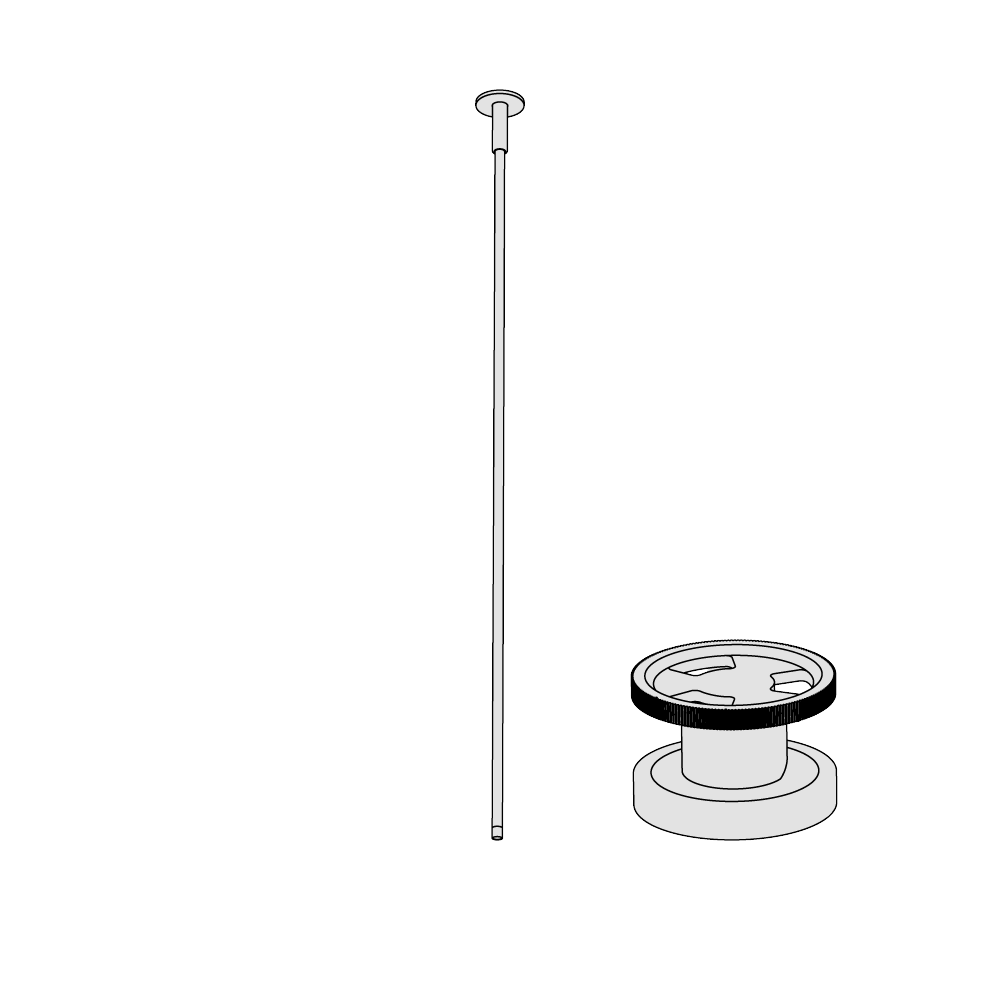  Vòi chậu lavabo âm trần bằng đồng Tibò - TIB21-TIB25 