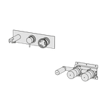  External Part - Bộ trộn 2 đầu ra bằng đồng Tibò - Geda Wellness - TIB80 