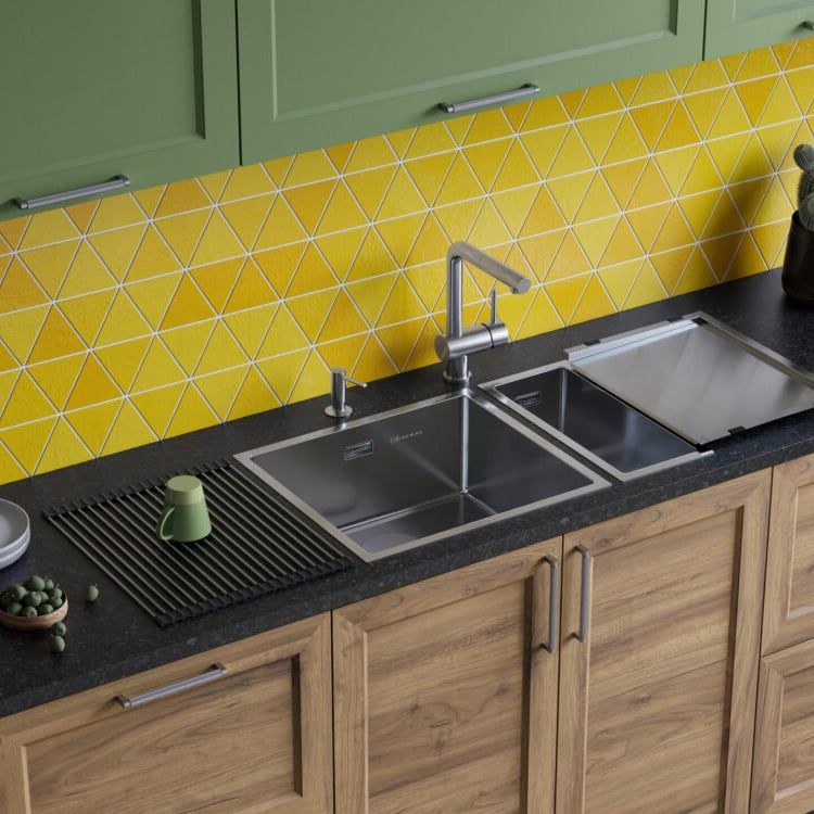  Chậu rửa chén bát stainless steel 1 hố TKI49 