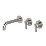  Vòi bồn tắm 3 lỗ gắn tường 2 đầu ra bằng stainless steel Kira - TKK82 
