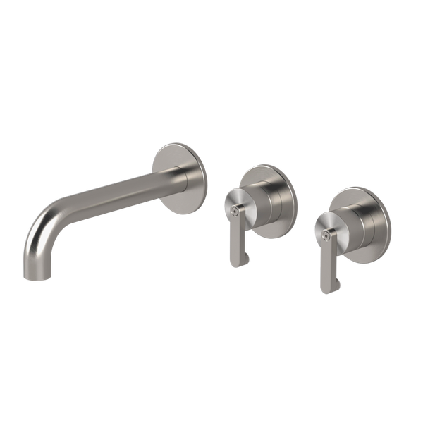  Vòi bồn tắm 3 lỗ gắn tường 2 đầu ra bằng stainless steel Kira - TKK82 