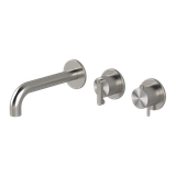  Vòi bồn tắm 3 lỗ gắn tường điều chỉnh nhiệt độ 3 đầu ra bằng stainless steel Kira - TKK90 