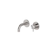  Vòi chậu lavabo gắn tường 2 lỗ dài 100mm bằng stainless steel Toki - TKN17 