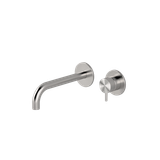  Vòi chậu lavabo gắn tường 2 lỗ dài 190mm bằng stainless steel Toki - TKN18 