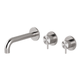  Vòi bồn tắm gắn tường 3 lỗ 3 đầu ra dài 190mm bằng stainless steel Toki - TKV88 