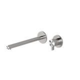  Vòi chậu lavabo gắn tường 2 lỗ dài 250mm bằng stainless steel Toox - TQN19 