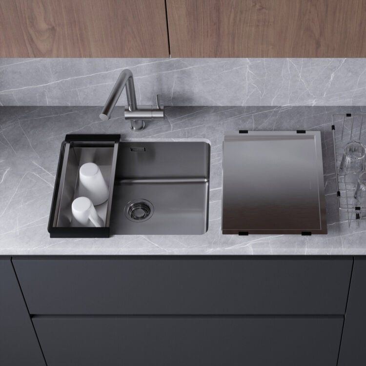  Chậu rửa chén bát stainless steel 1 hố TZV54ULT 