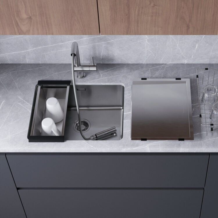  Chậu rửa chén bát stainless steel 1 hố TZV54ULT 