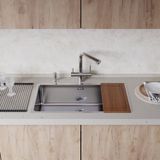  Chậu rửa chén bát stainless steel 1 hố TZV75 
