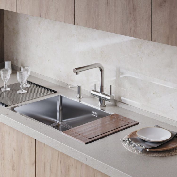  Chậu rửa chén bát stainless steel 1 hố TZV75 