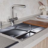  Chậu rửa chén bát stainless steel 1 hố TZV75 