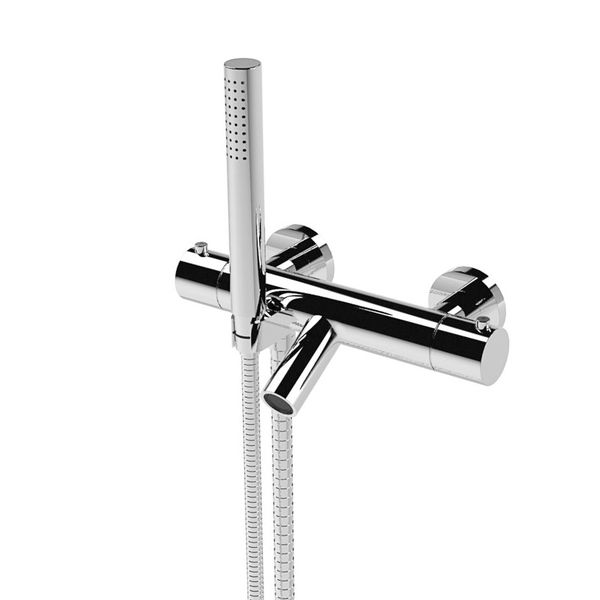  Vòi bồn tắm có sen cầm tay gắn tường điều chỉnh nhiệt độ bằng đồng Bamboo - 3267TM306 