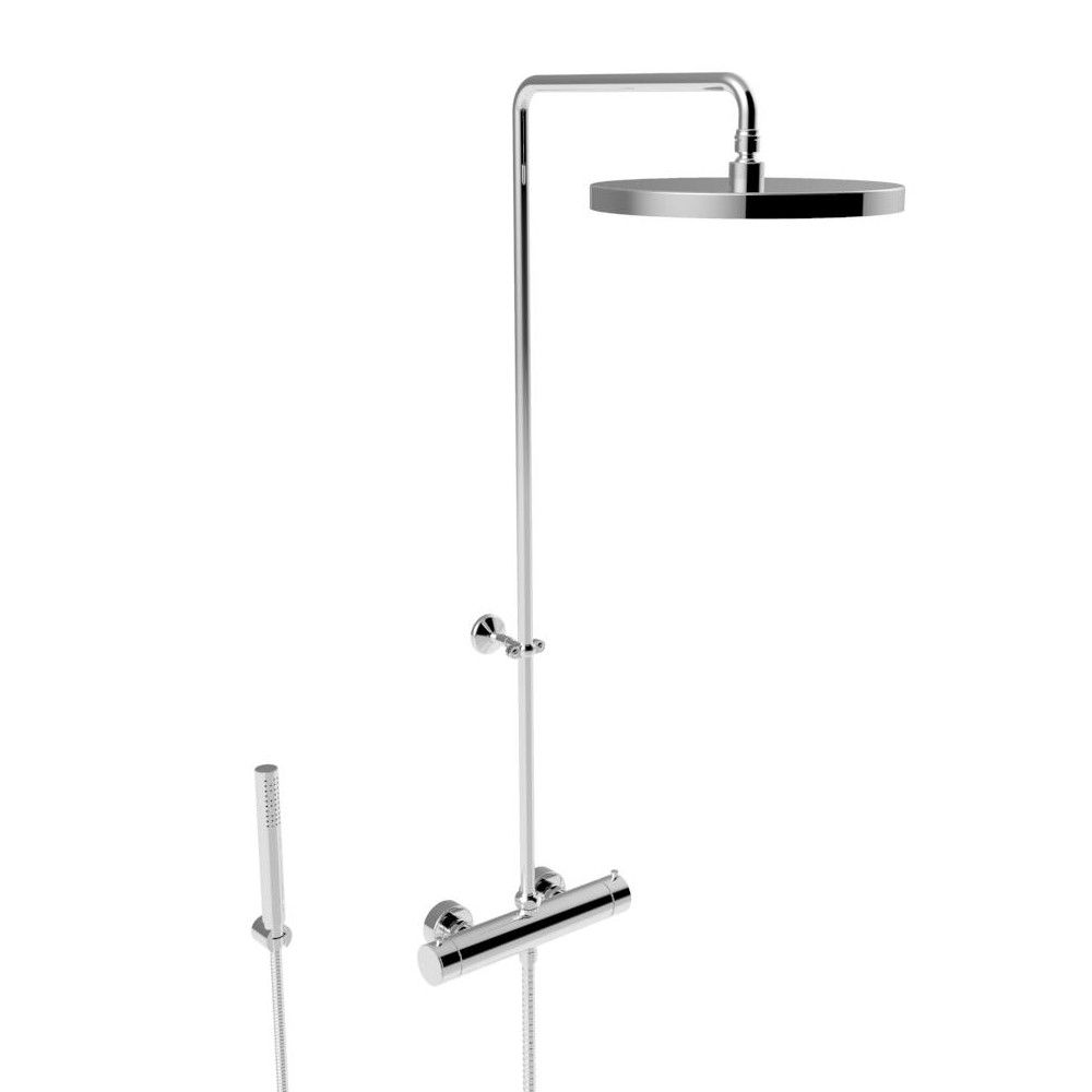  Sen cây với bát sen Ø300mm điều chỉnh nhiệt độ gắn tường bằng đồng Bamboo - 3287-304-300 