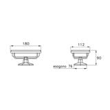  Đĩa đựng xà bông tắm để bàn bằng đồng Eccelsa - 1024-P022 