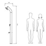  Sen cây ngoài trời với tùy chọn nóng lạnh hoặc tự động tắt nước bằng stainless steel 316BA - Uni-1 