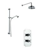  Vòi sen gắn tường có sen cầm tay cổ điển bằng đồng Victoria - WShower2 
