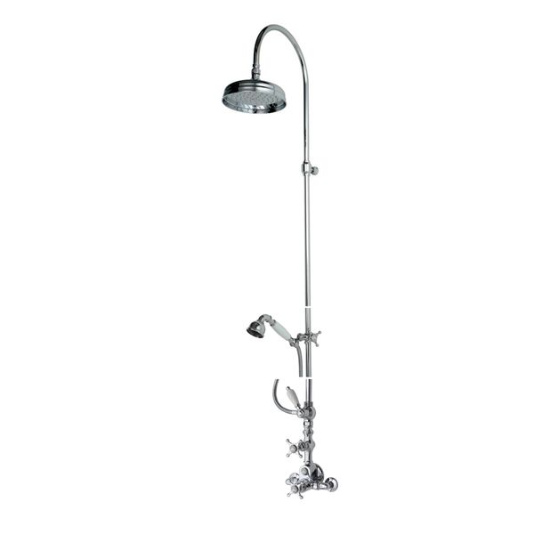  Sen cây gắn tường điều chỉnh nhiệt độ cổ điển bằng đồng Villa D'Este - Shower1 